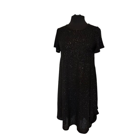 LuLaRoe Elegant Sparkly Black Carly Dress – Small - Picture 1 of 9